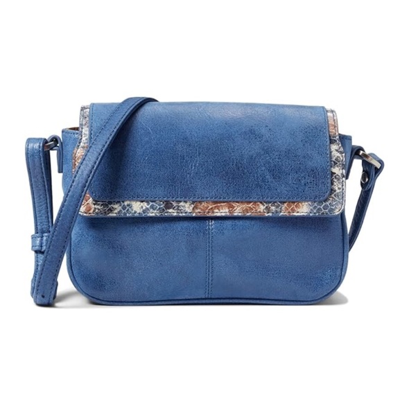 Hobo Autry Leather Crossbody Bag in Blue - Picture 1 of 12